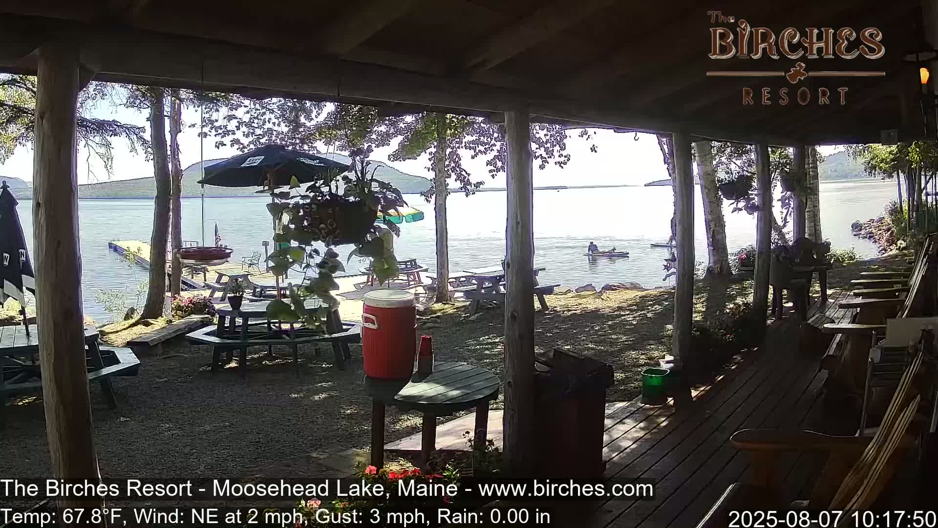 The Birches Resort, Moosehead Lake Live Cam - Rockwood, Maine, USA