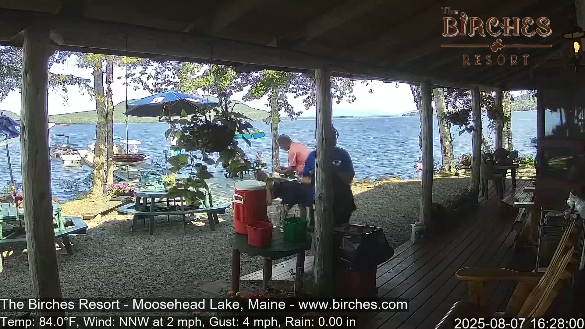 The Birches Resort, Moosehead Lake Live Cam - Rockwood, Maine, USA