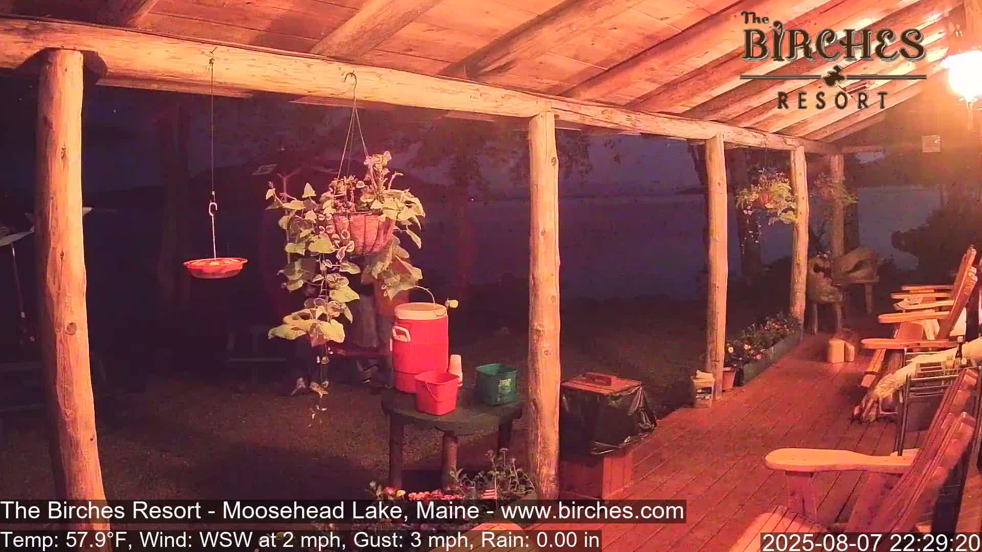 The Birches Resort, Moosehead Lake Live Cam - Rockwood, Maine, USA