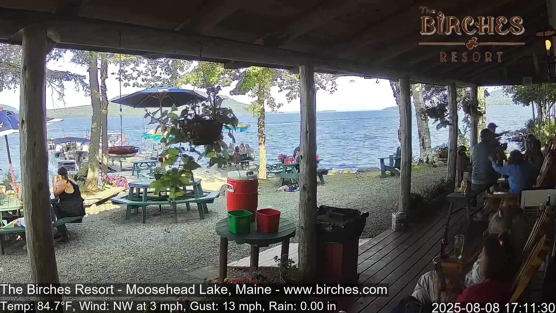 The Birches Resort, Moosehead Lake Live Cam - Rockwood, Maine, USA