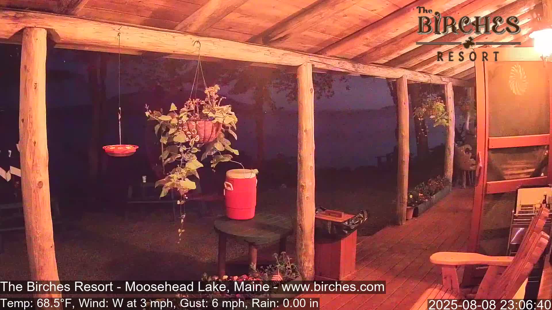 The Birches Resort, Moosehead Lake Live Cam - Rockwood, Maine, USA
