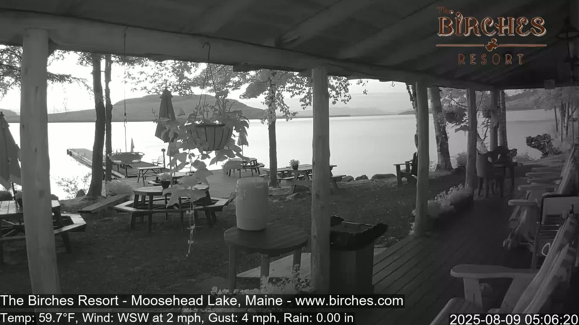 The Birches Resort, Moosehead Lake Live Cam - Rockwood, Maine, USA