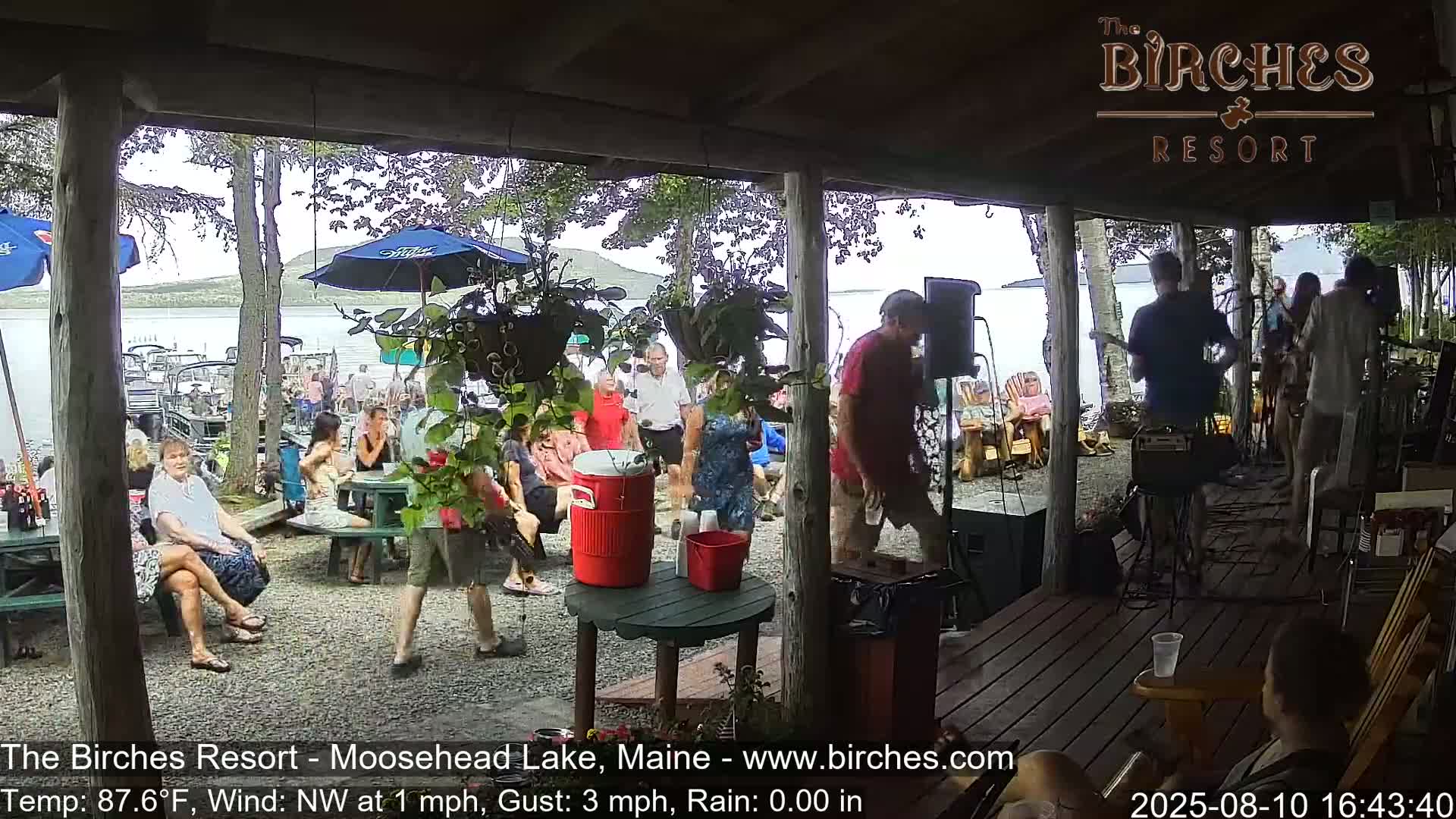 The Birches Resort, Moosehead Lake Live Cam - Rockwood, Maine, USA