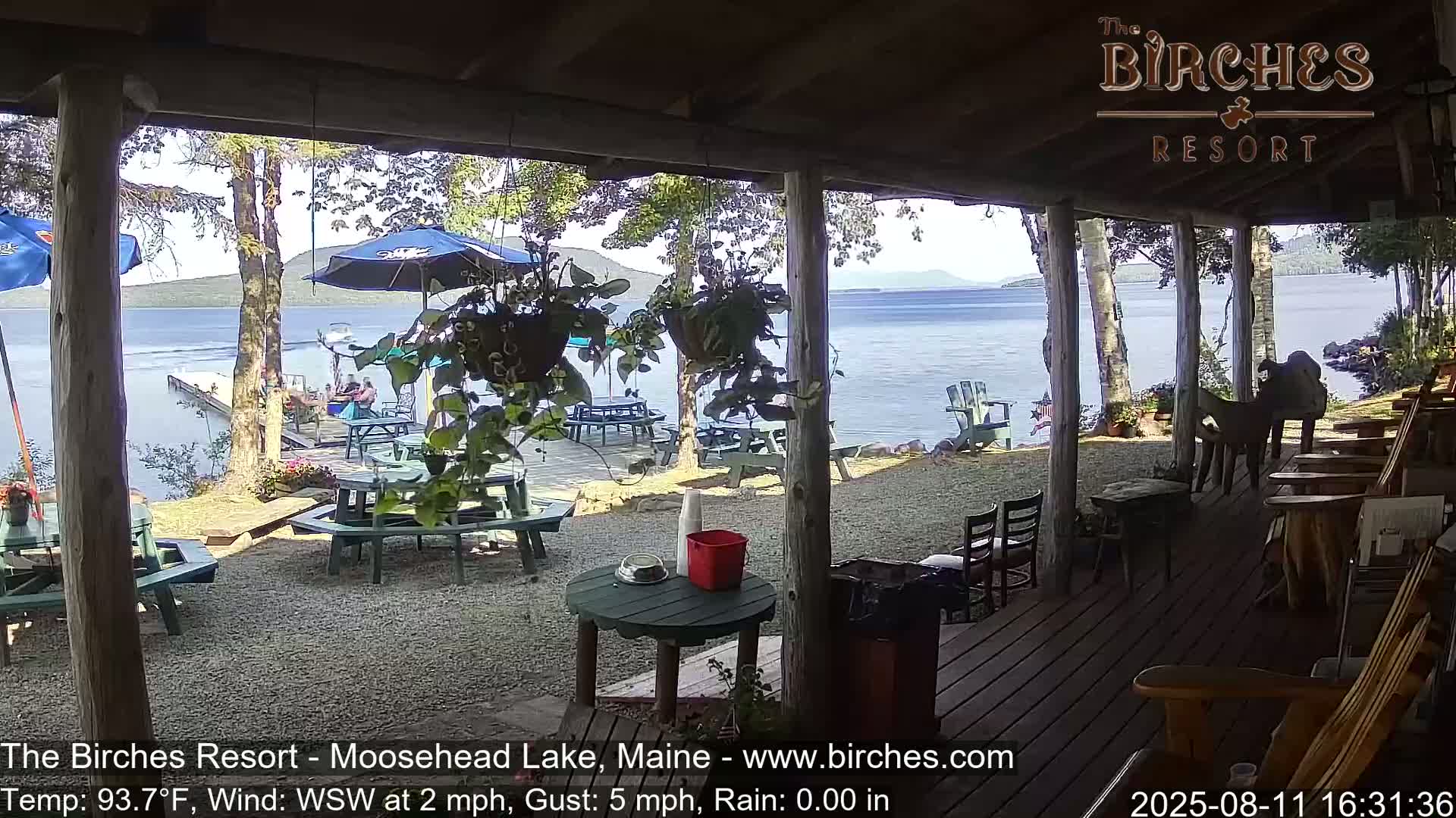 The Birches Resort, Moosehead Lake Live Cam - Rockwood, Maine, USA