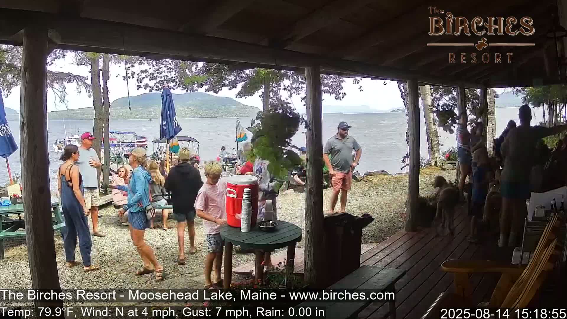 The Birches Resort, Moosehead Lake Live Cam - Rockwood, Maine, USA