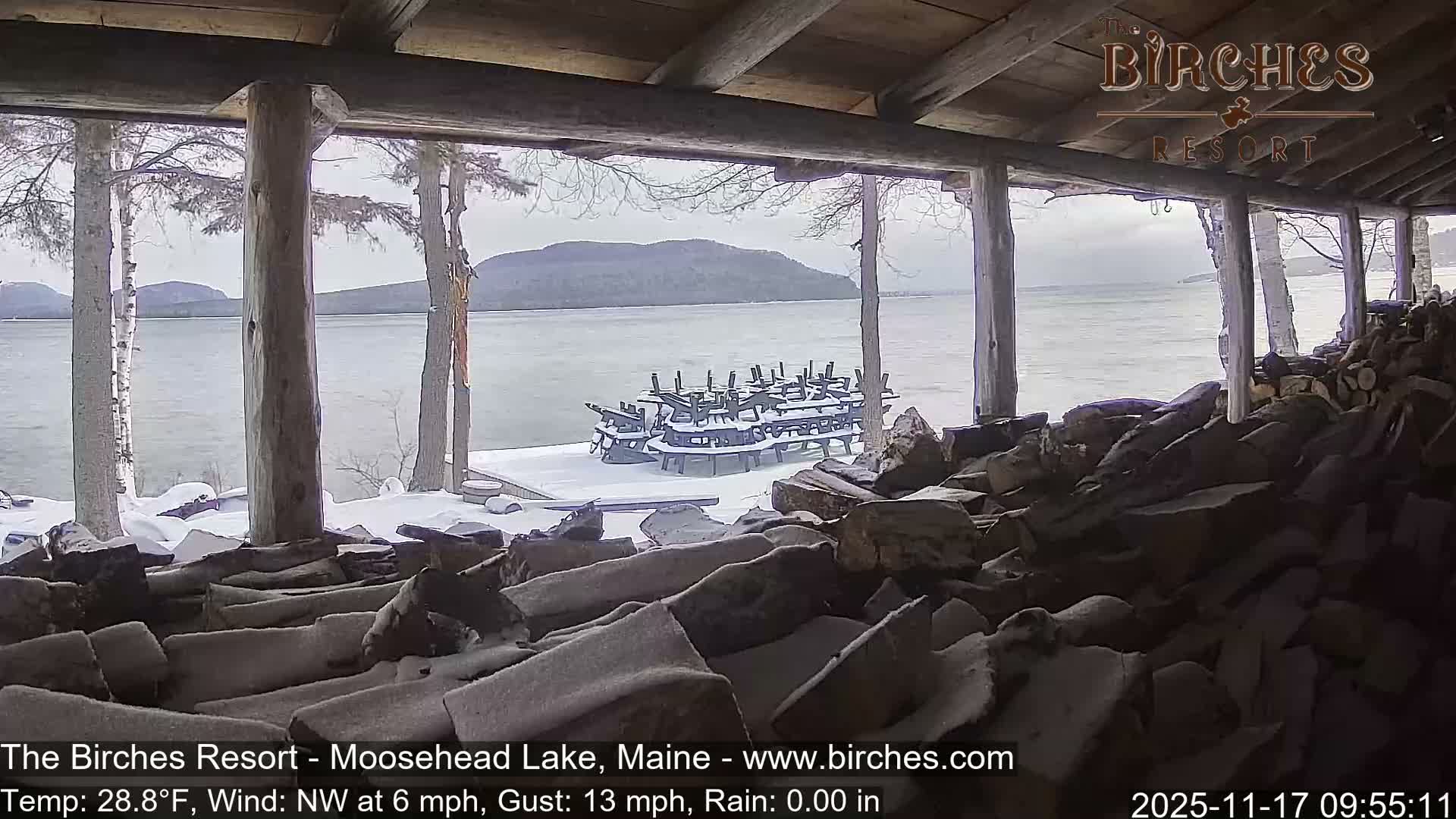 The Birches Resort, Moosehead Lake Live Cam - Rockwood, Maine, USA