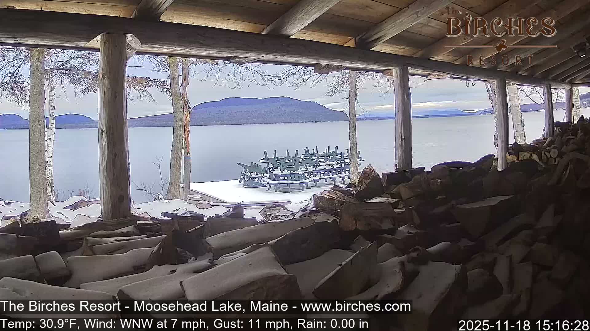 The Birches Resort, Moosehead Lake Live Cam - Rockwood, Maine, USA