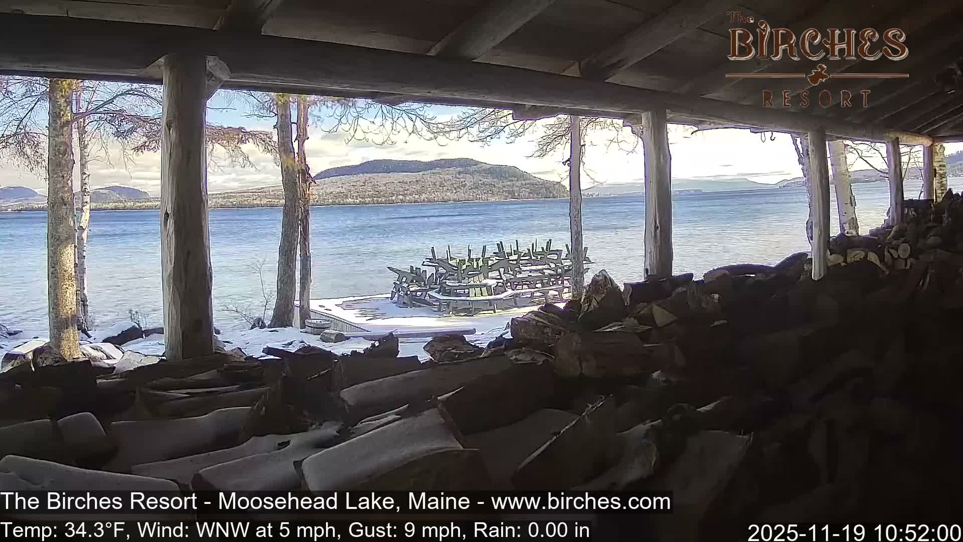 The Birches Resort, Moosehead Lake Live Cam - Rockwood, Maine, USA