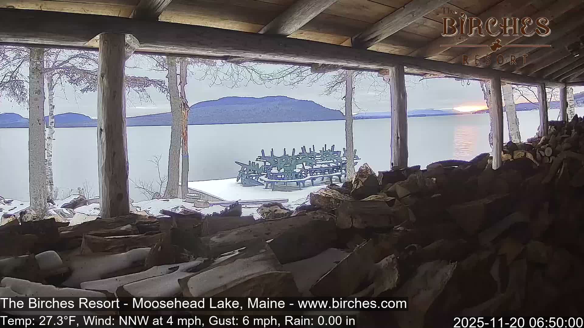 The Birches Resort, Moosehead Lake Live Cam - Rockwood, Maine, USA