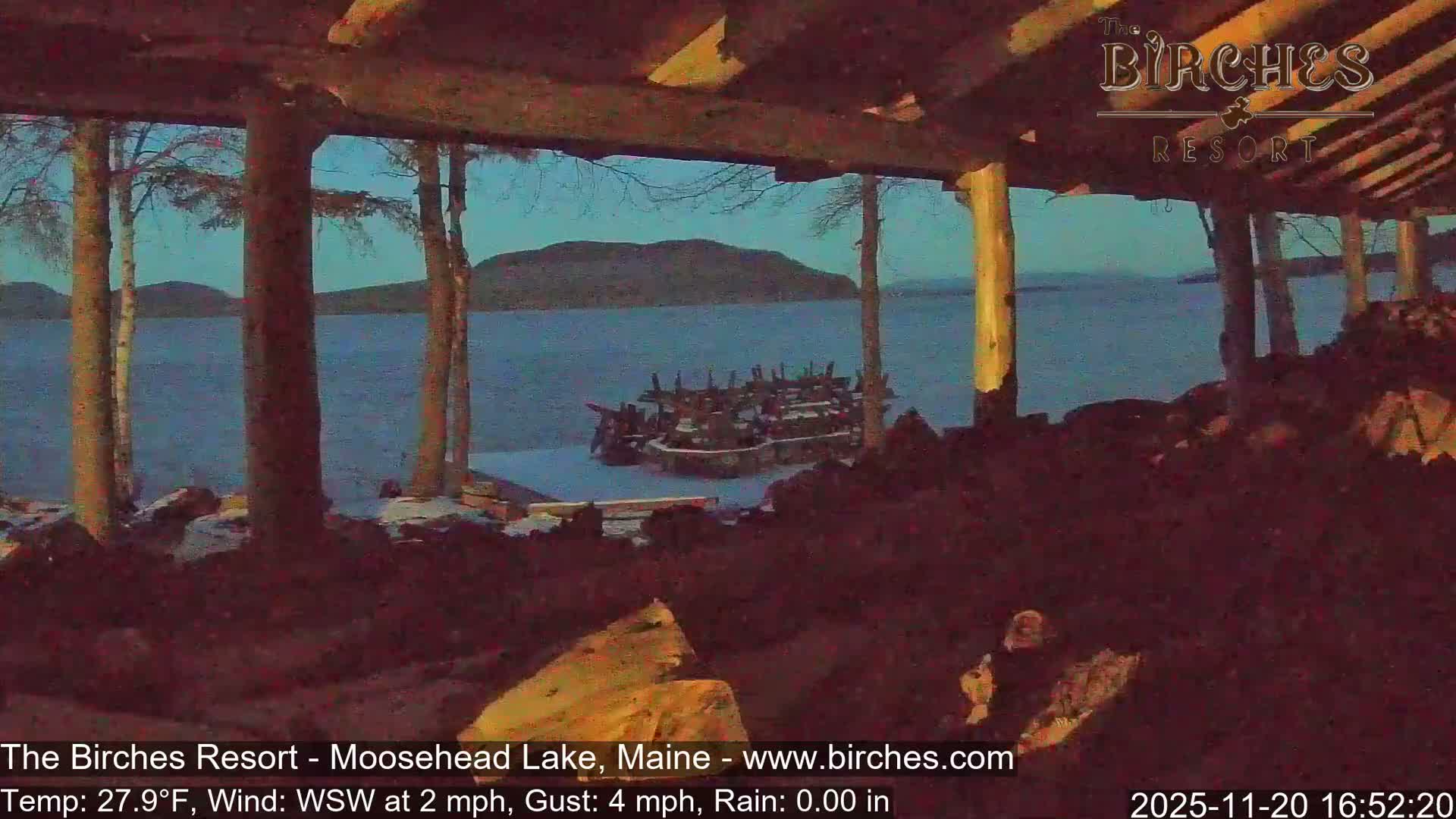 The Birches Resort, Moosehead Lake Live Cam - Rockwood, Maine, USA