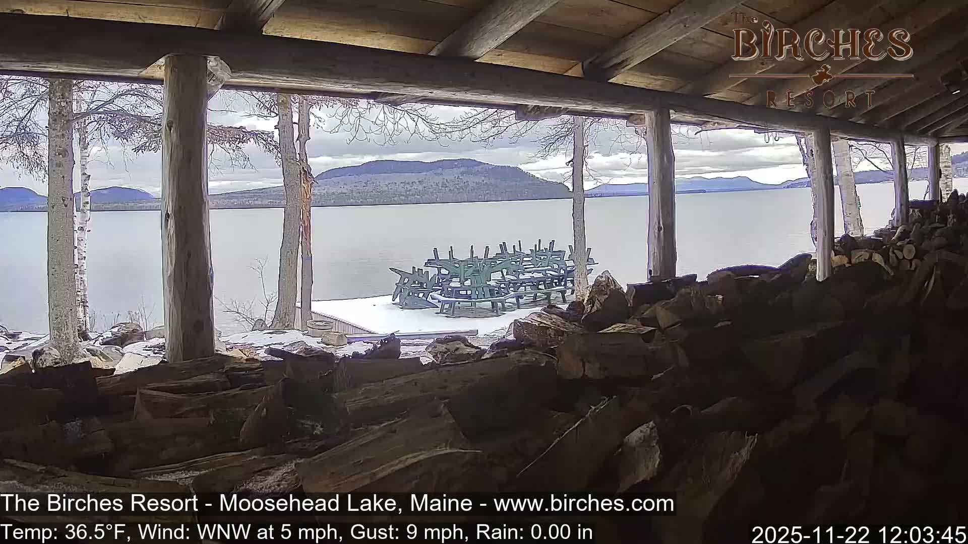 The Birches Resort, Moosehead Lake Live Cam - Rockwood, Maine, USA