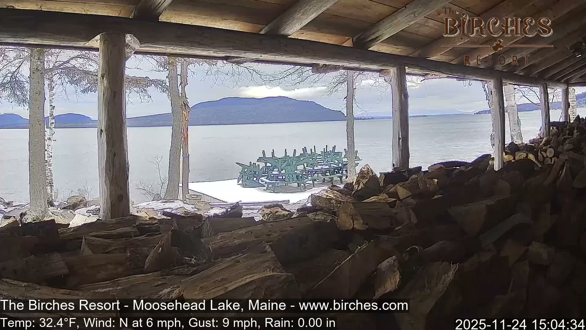 The Birches Resort, Moosehead Lake Live Cam - Rockwood, Maine, USA