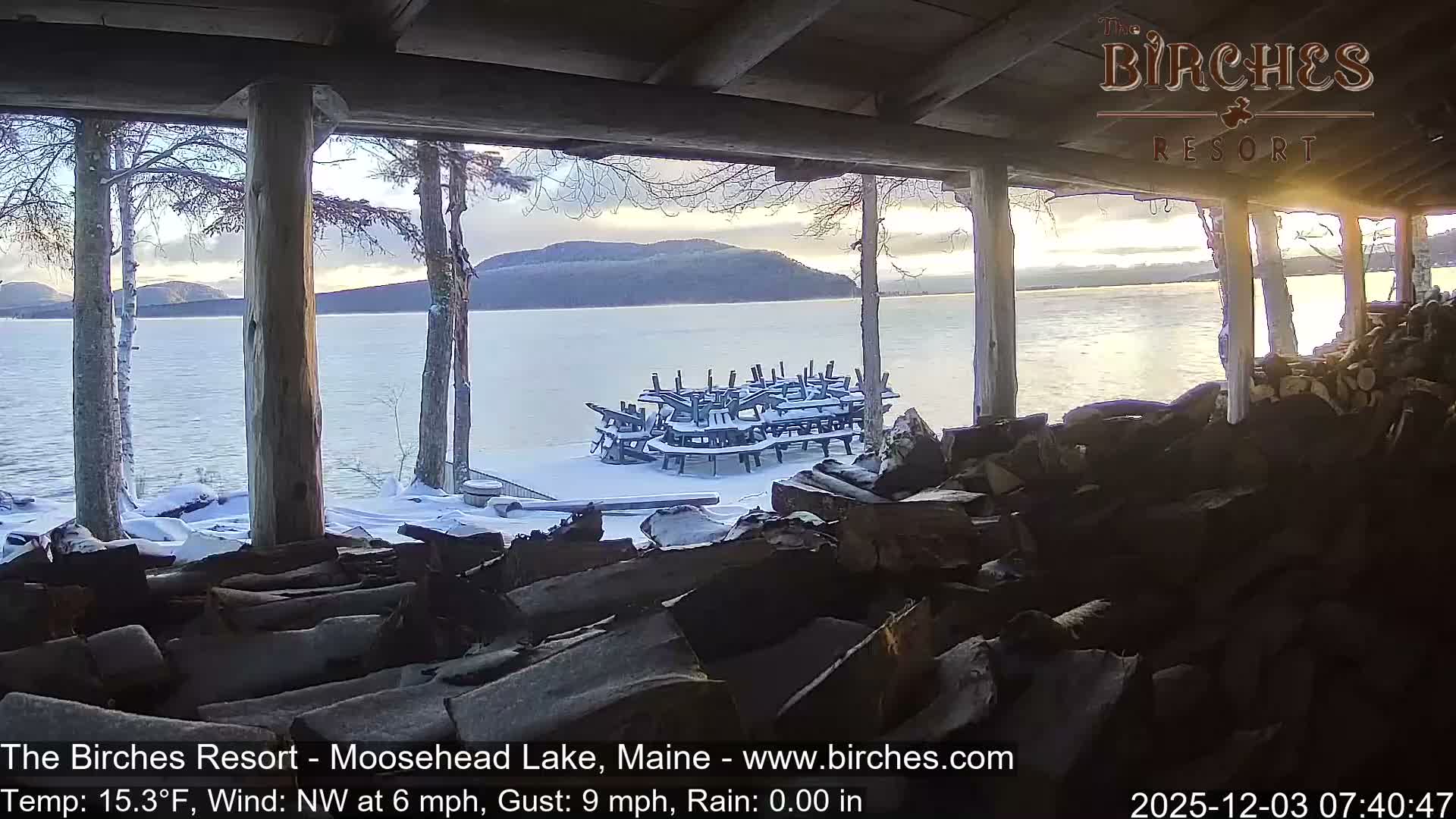The Birches Resort, Moosehead Lake Live Cam - Rockwood, Maine, USA