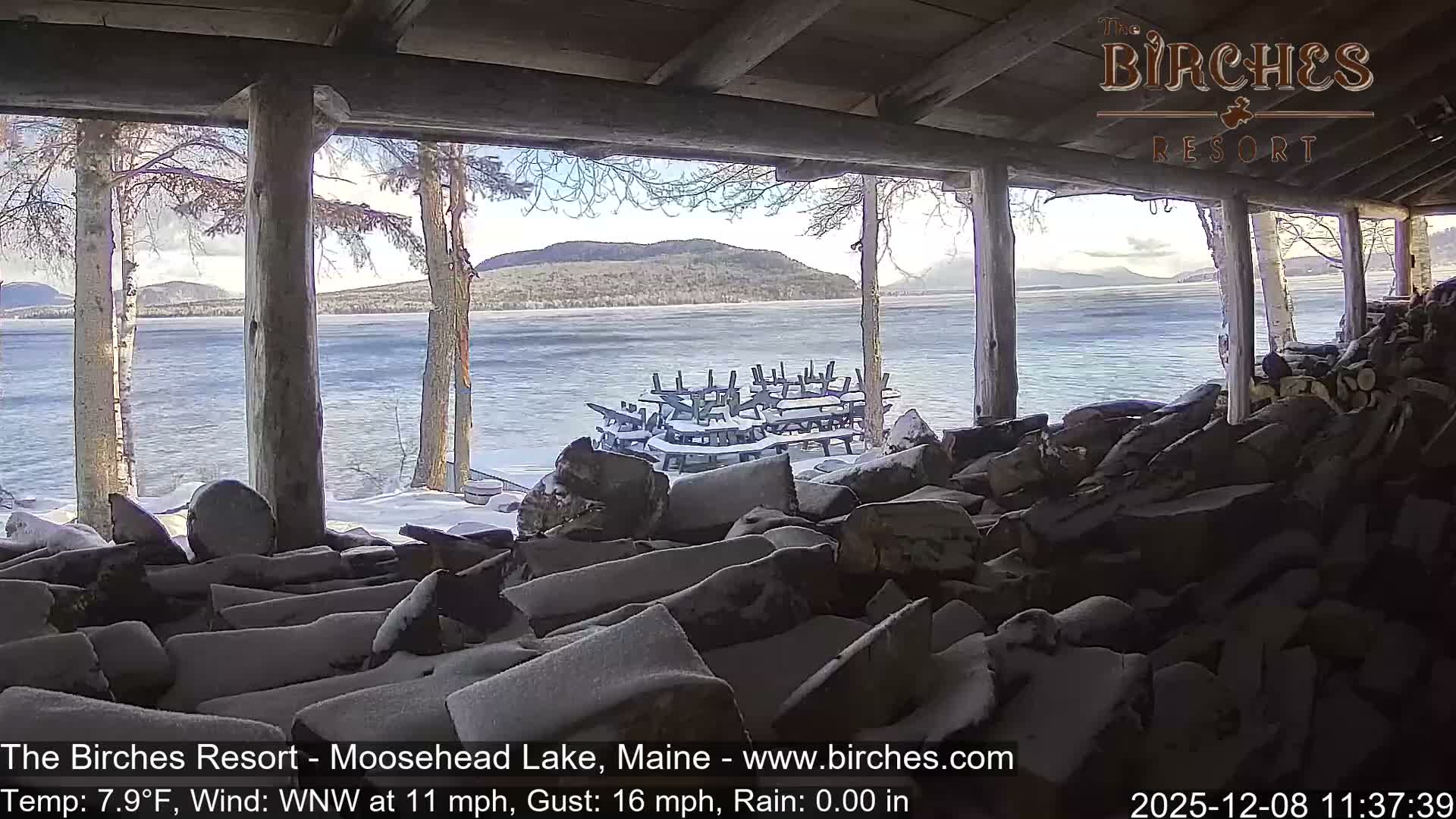 The Birches Resort, Moosehead Lake Live Cam - Rockwood, Maine, USA