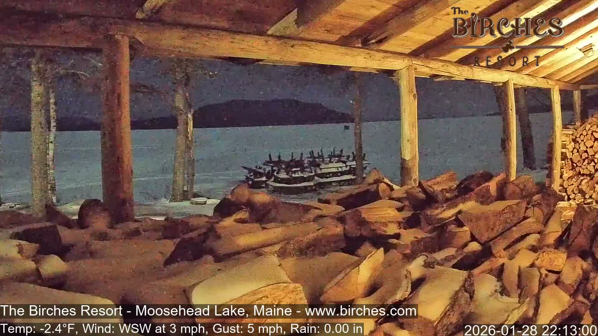 The Birches Resort, Moosehead Lake Live Cam - Rockwood, Maine, USA
