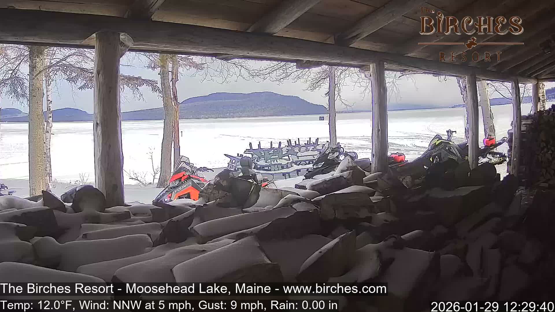 The Birches Resort, Moosehead Lake Live Cam - Rockwood, Maine, USA