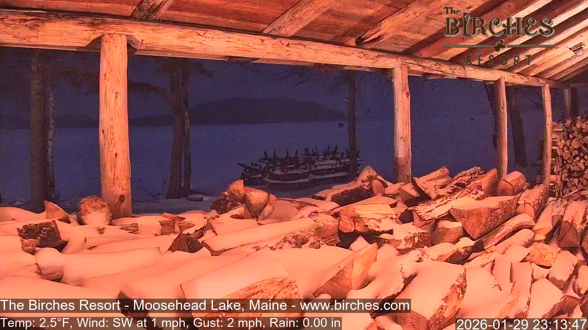 The Birches Resort, Moosehead Lake Live Cam - Rockwood, Maine, USA