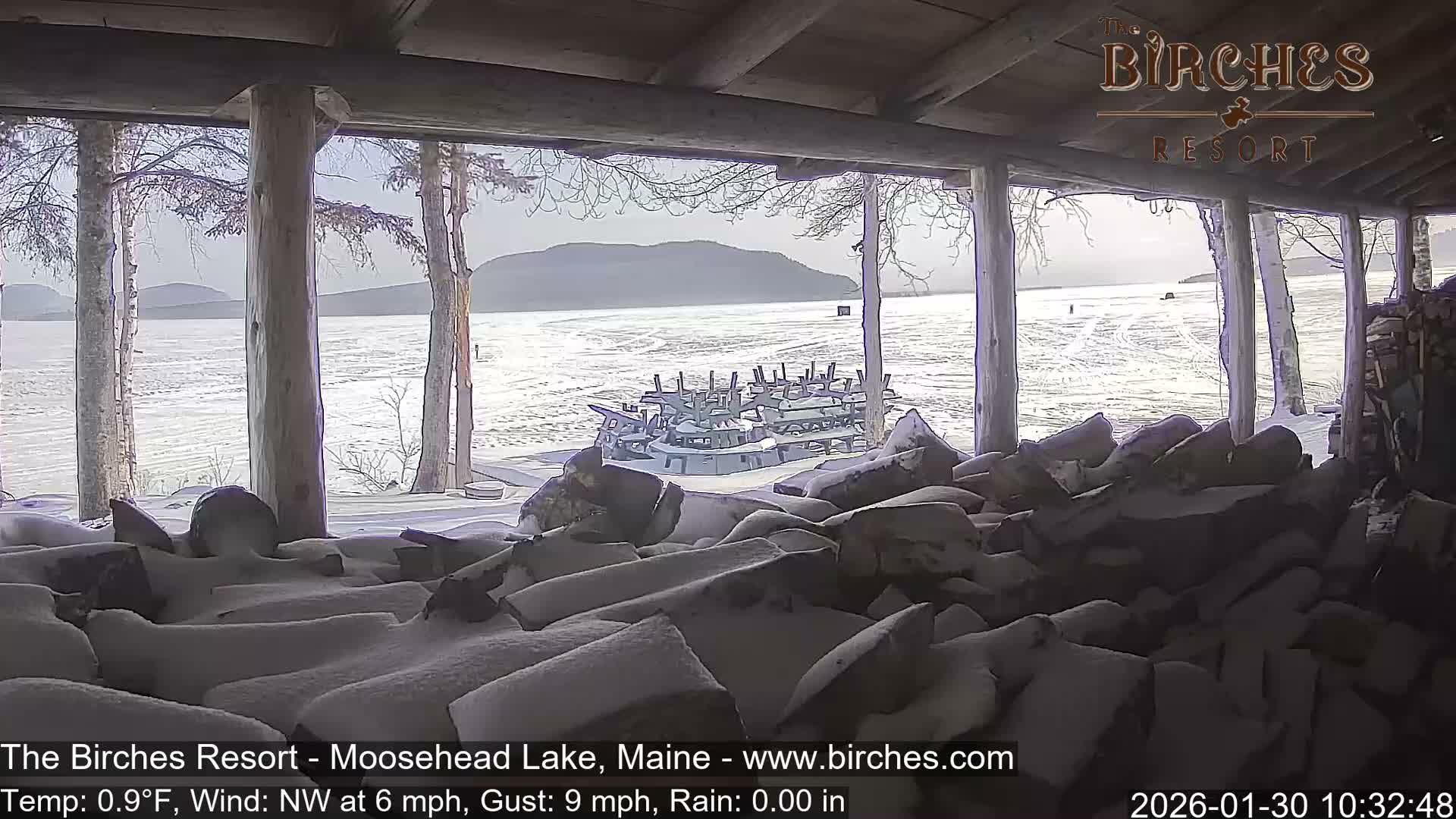 The Birches Resort, Moosehead Lake Live Cam - Rockwood, Maine, USA