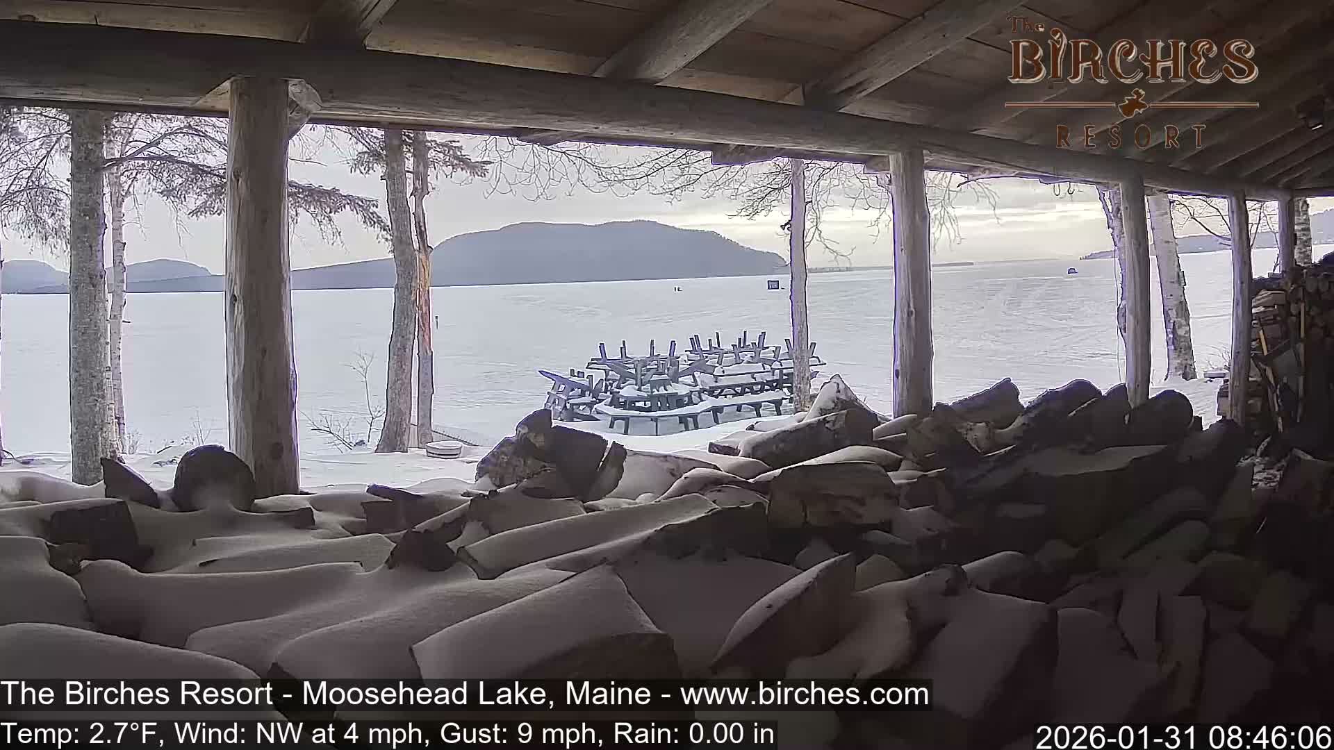 The Birches Resort, Moosehead Lake Live Cam - Rockwood, Maine, USA