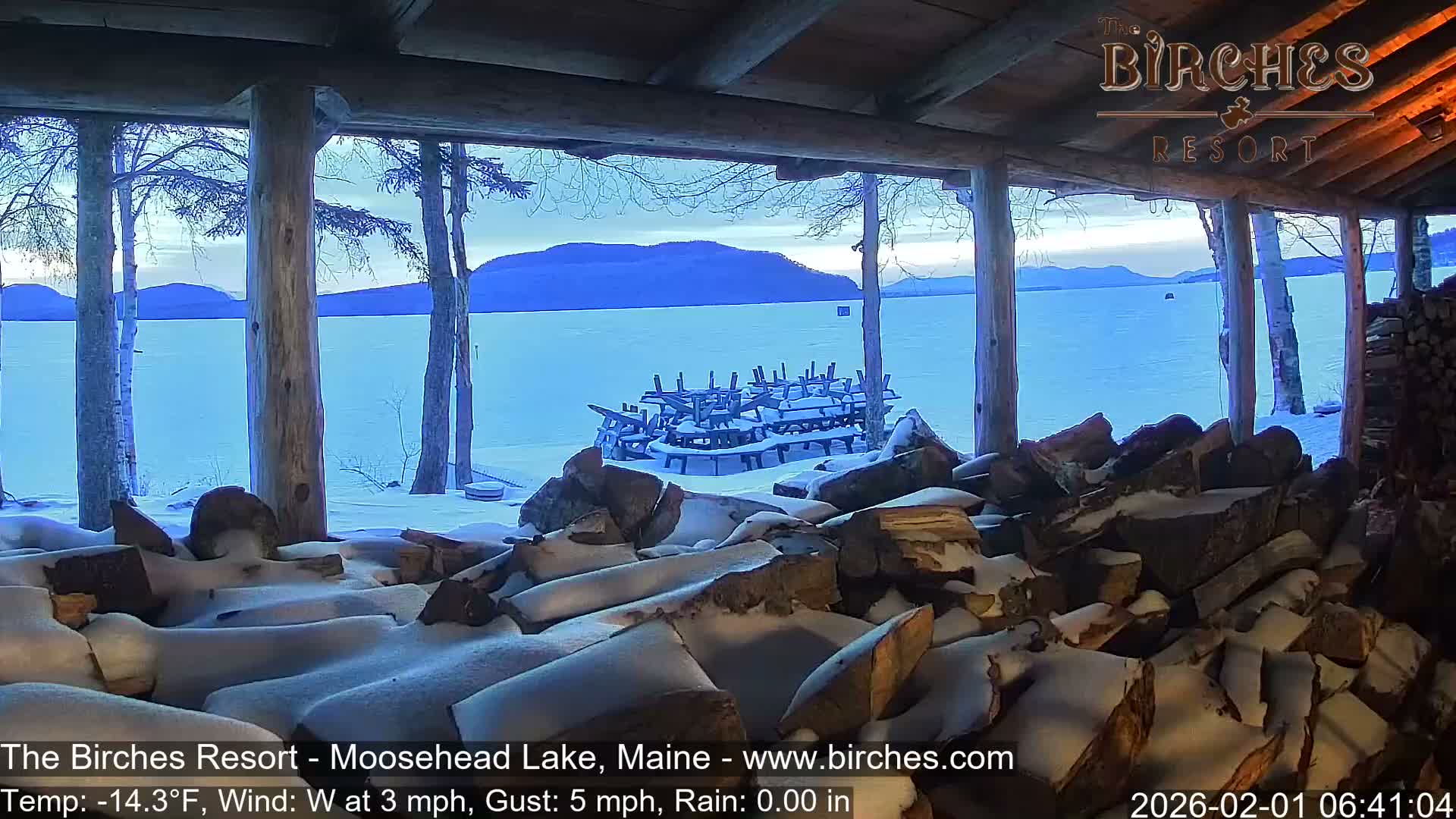 The Birches Resort, Moosehead Lake Live Cam - Rockwood, Maine, USA