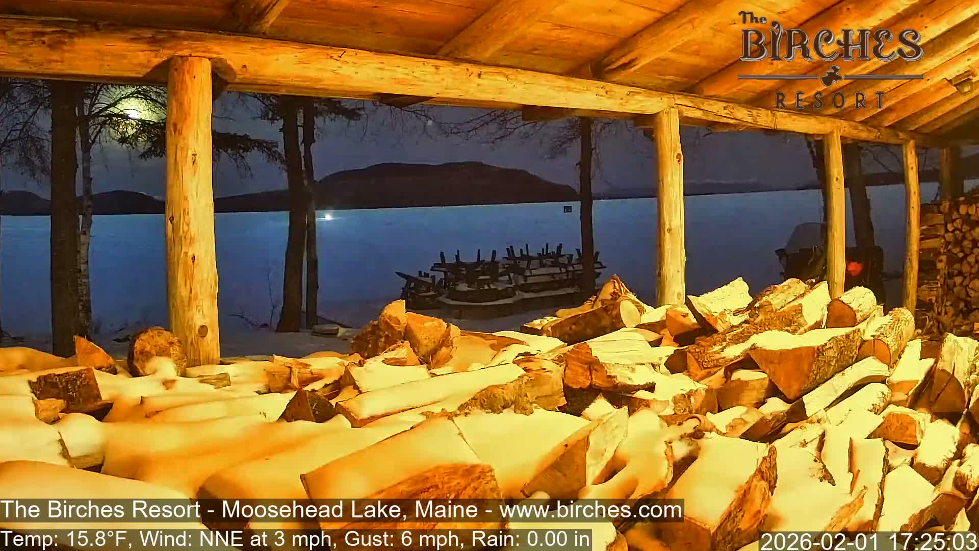 The Birches Resort, Moosehead Lake Live Cam - Rockwood, Maine, USA