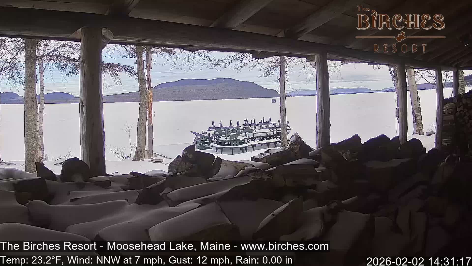 The Birches Resort, Moosehead Lake Live Cam - Rockwood, Maine, USA