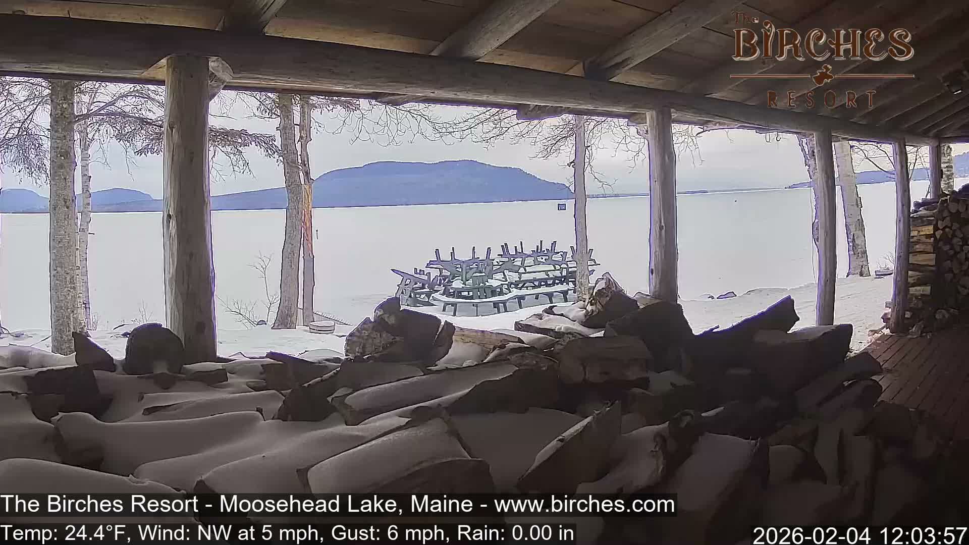 The Birches Resort, Moosehead Lake Live Cam - Rockwood, Maine, USA