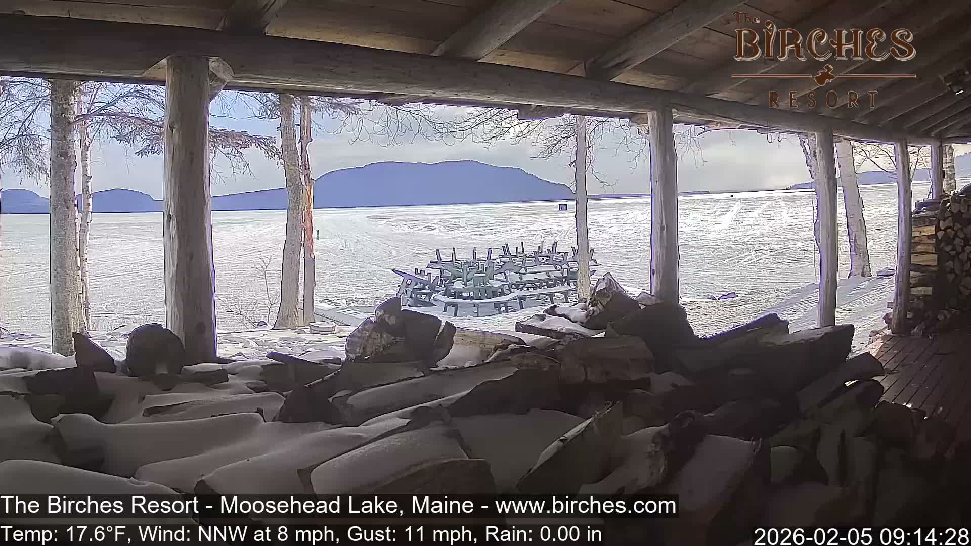 The Birches Resort, Moosehead Lake Live Cam - Rockwood, Maine, USA