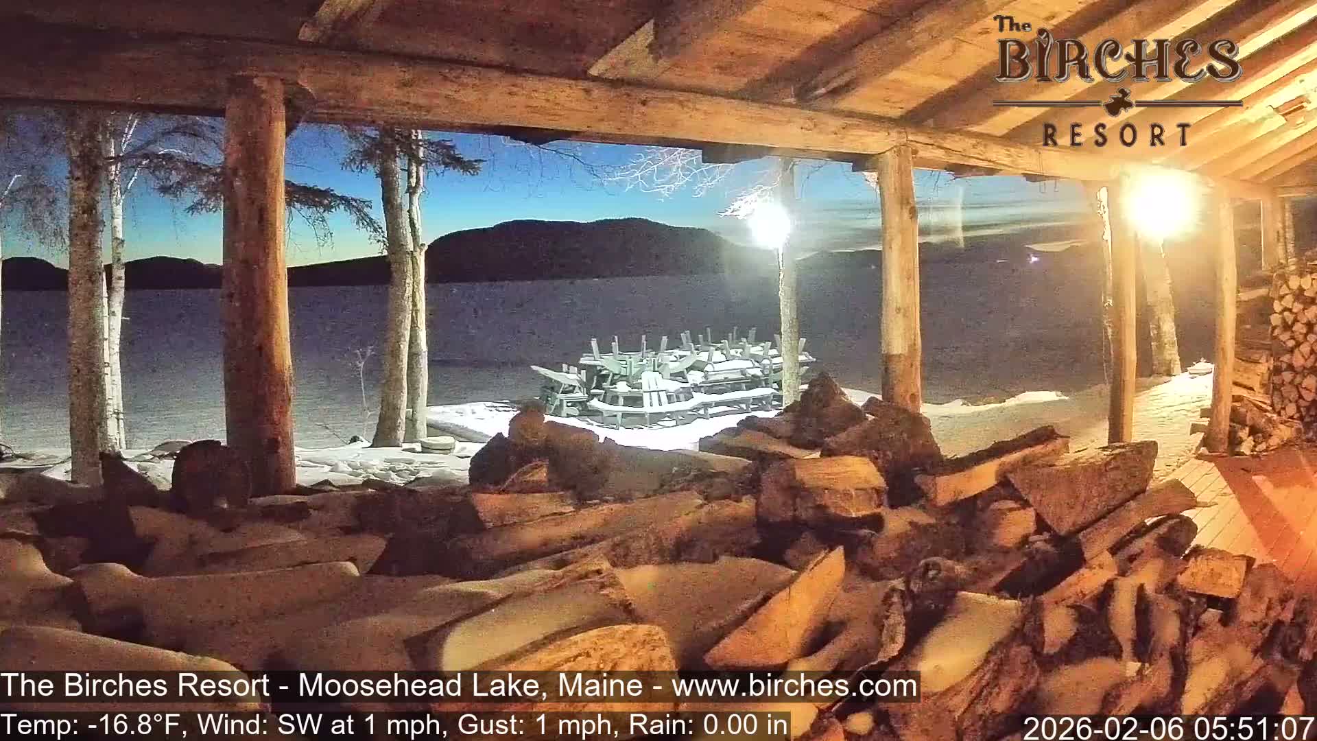 The Birches Resort, Moosehead Lake Live Cam - Rockwood, Maine, USA
