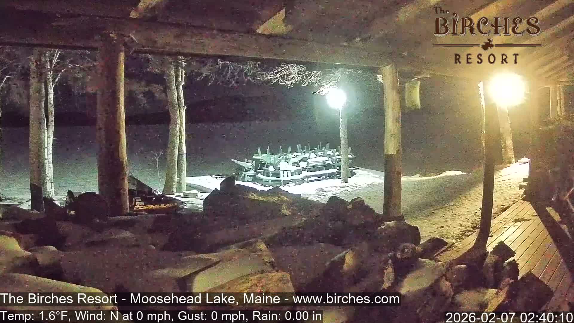The Birches Resort, Moosehead Lake Live Cam - Rockwood, Maine, USA