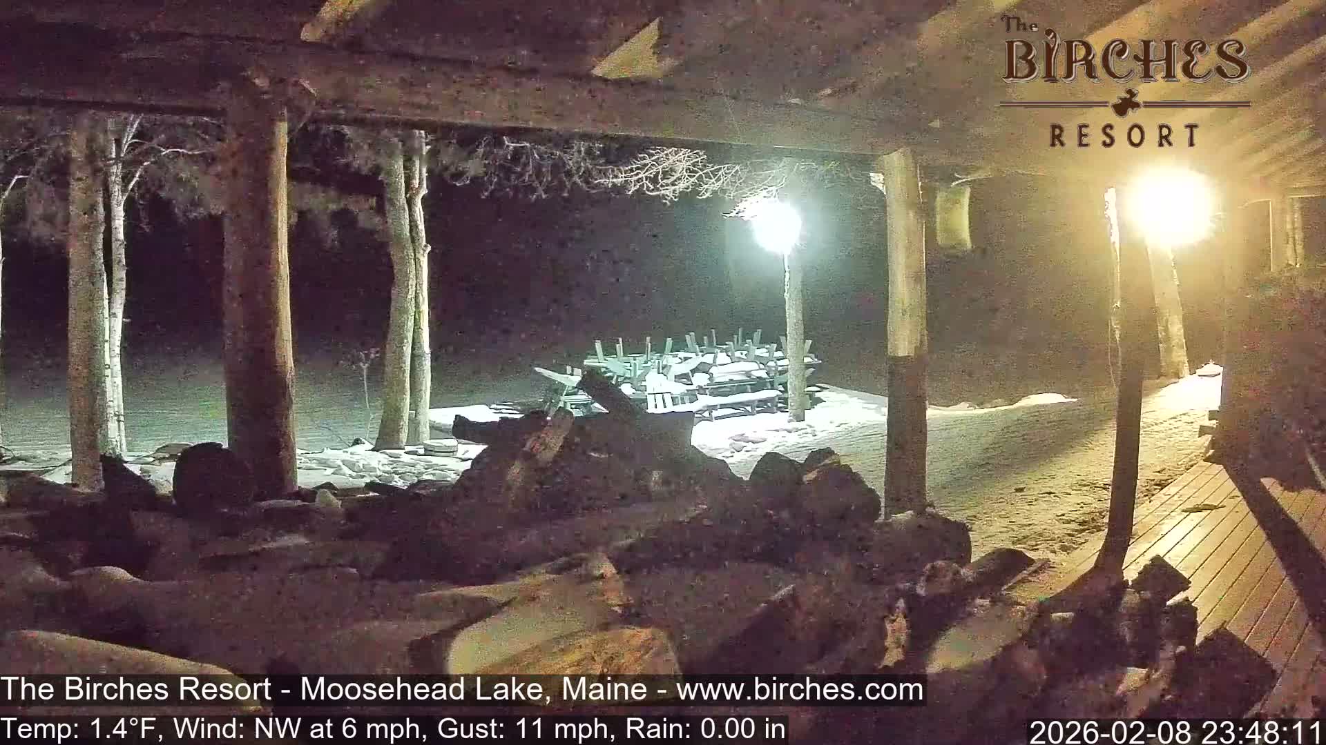 The Birches Resort, Moosehead Lake Live Cam - Rockwood, Maine, USA