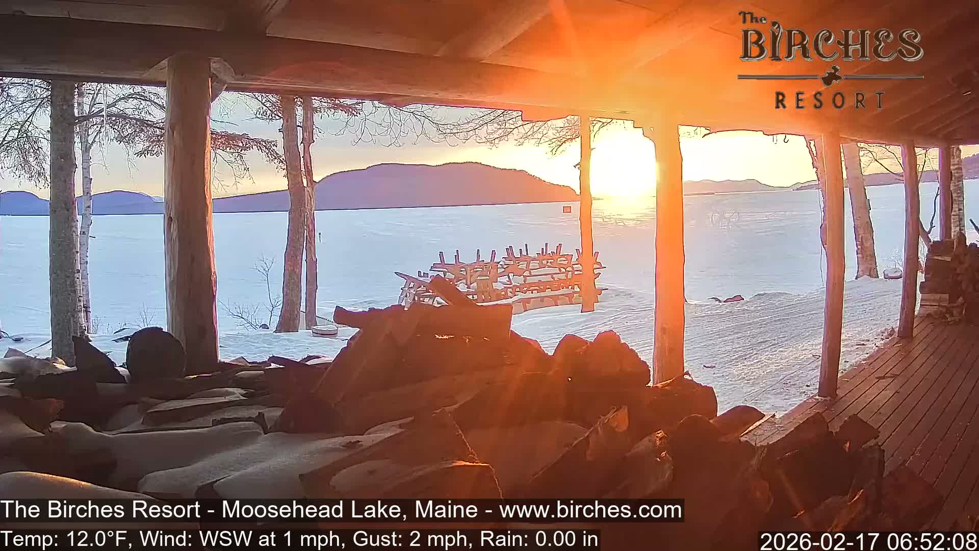The Birches Resort, Moosehead Lake Live Cam - Rockwood, Maine, USA