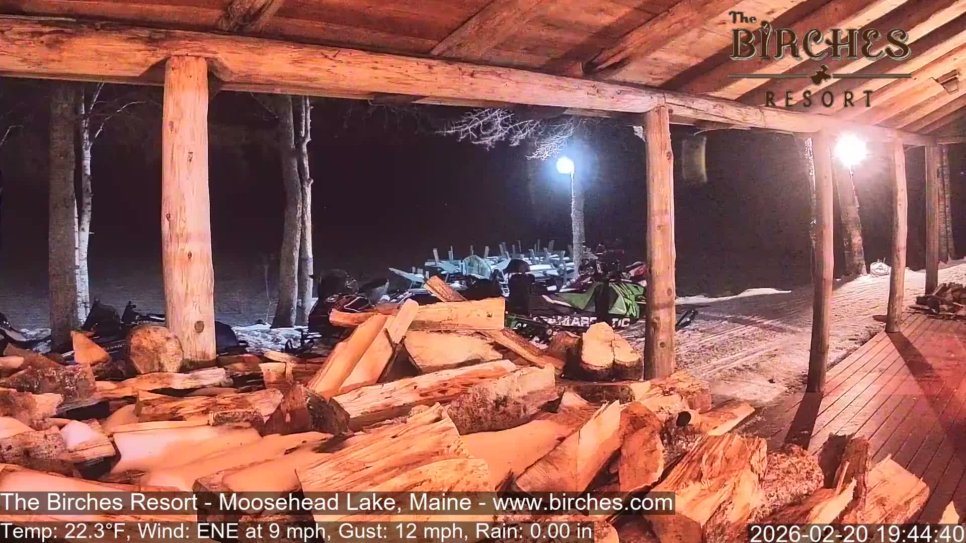 The Birches Resort, Moosehead Lake Live Cam - Rockwood, Maine, USA