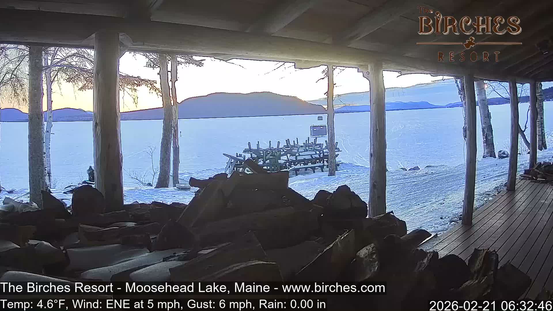 The Birches Resort, Moosehead Lake Live Cam - Rockwood, Maine, USA