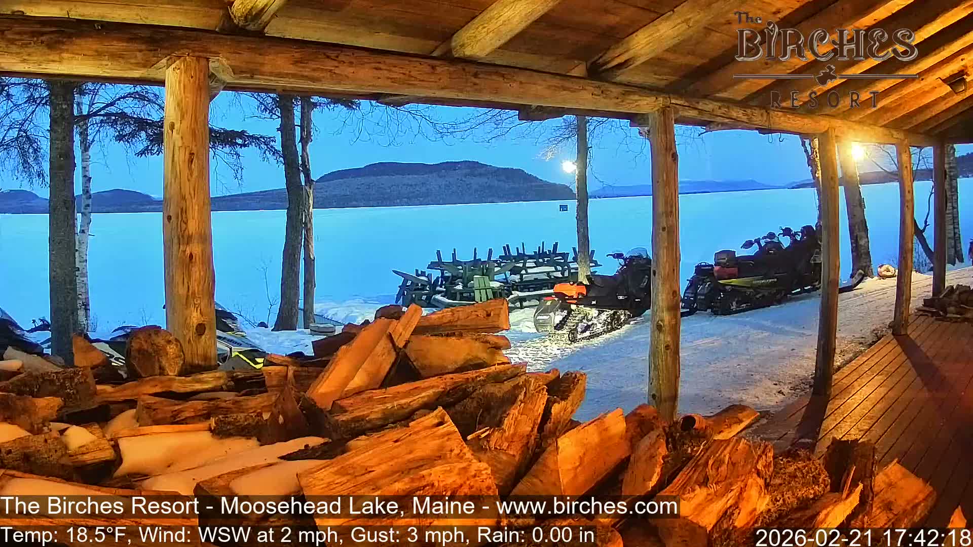 The Birches Resort, Moosehead Lake Live Cam - Rockwood, Maine, USA