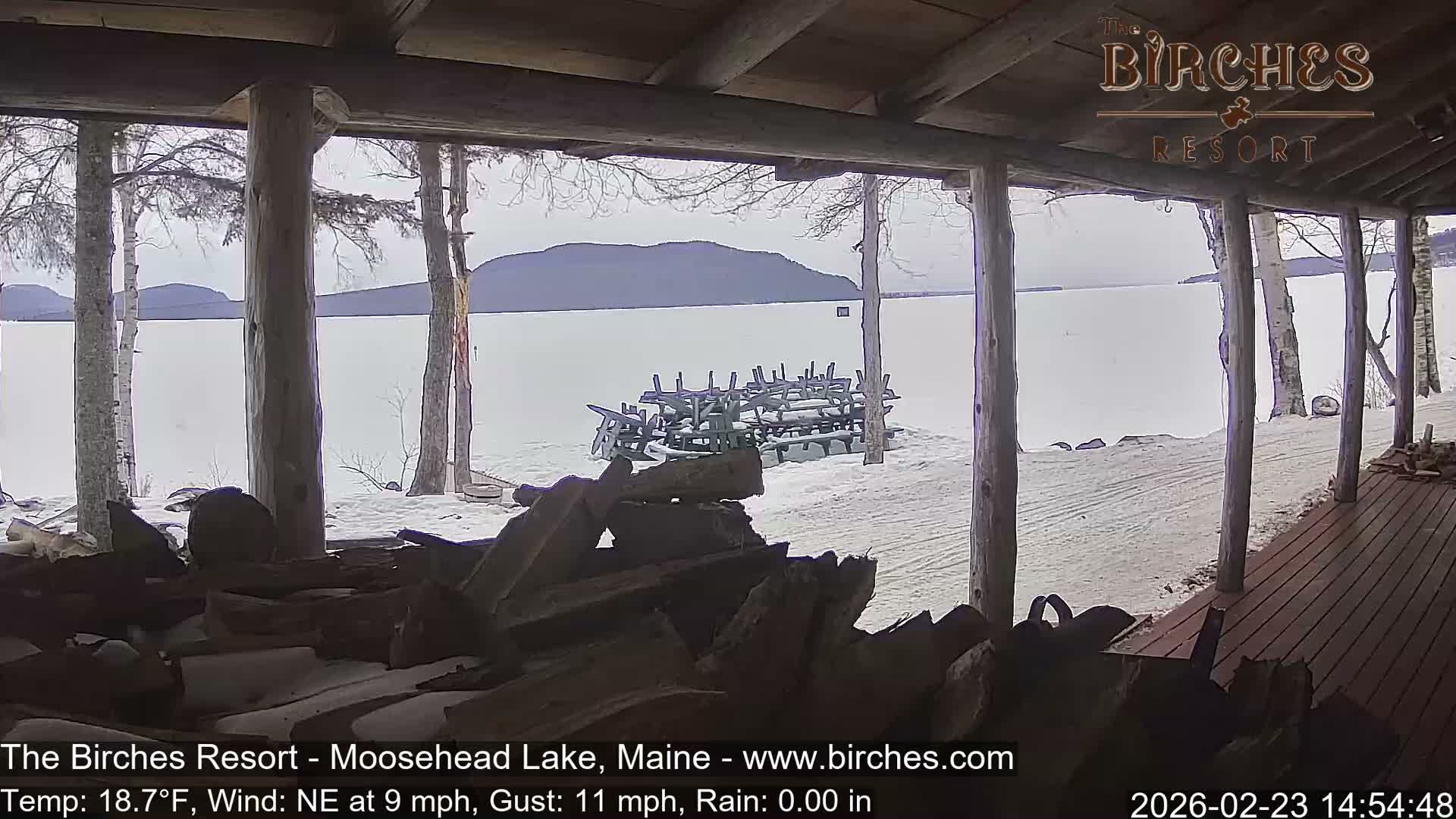 The Birches Resort, Moosehead Lake Live Cam - Rockwood, Maine, USA