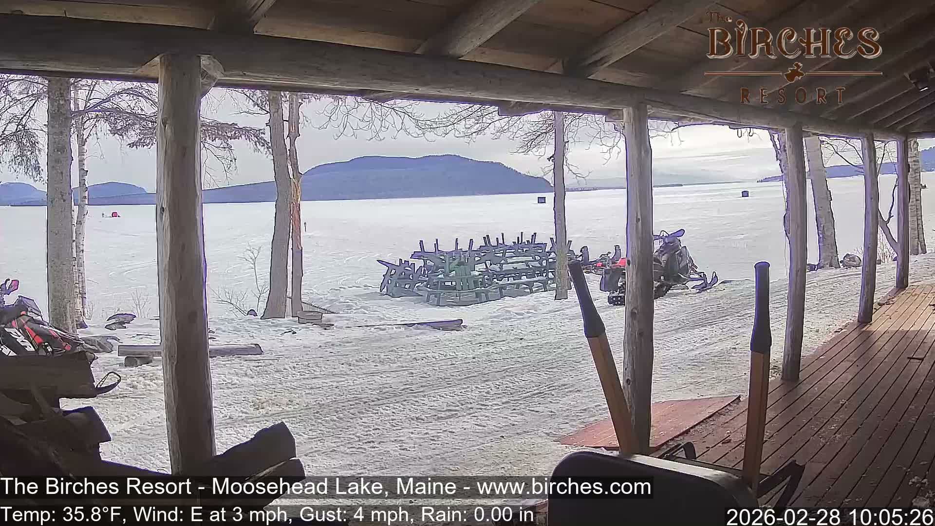 The Birches Resort, Moosehead Lake Live Cam - Rockwood, Maine, USA