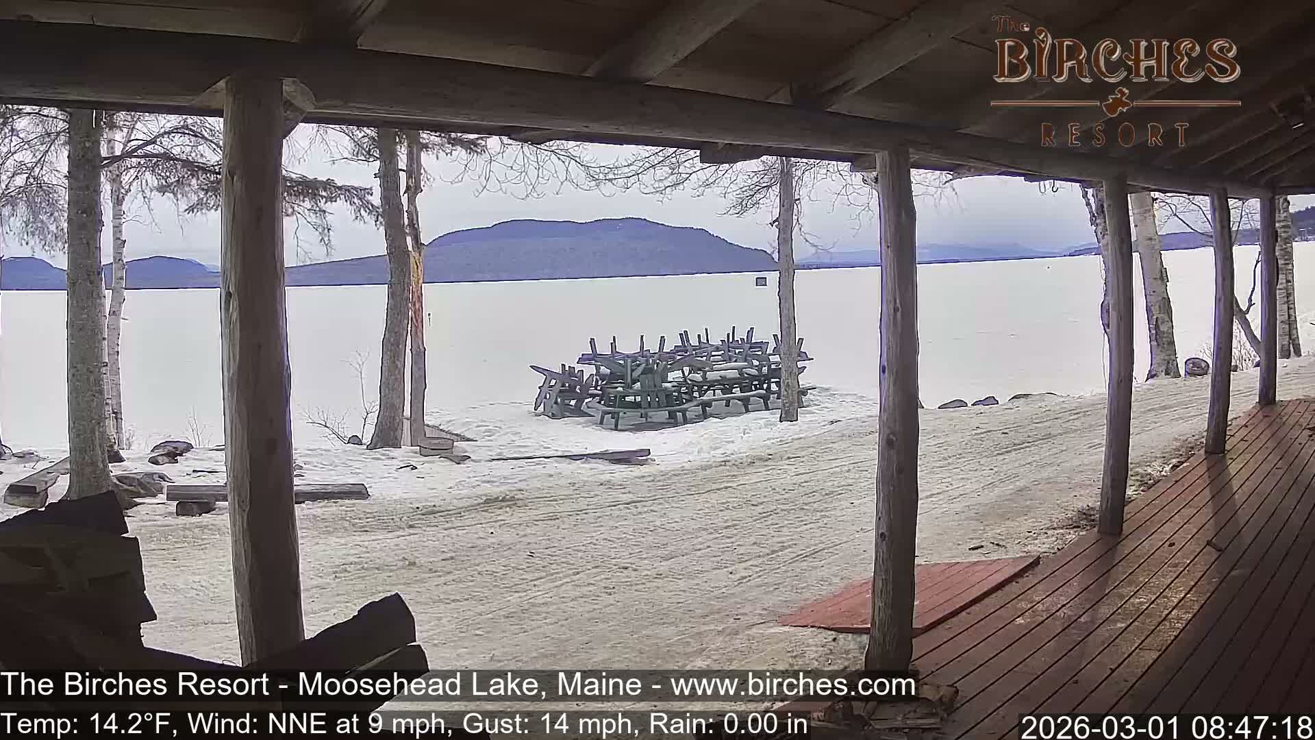 The Birches Resort, Moosehead Lake Live Cam - Rockwood, Maine, USA