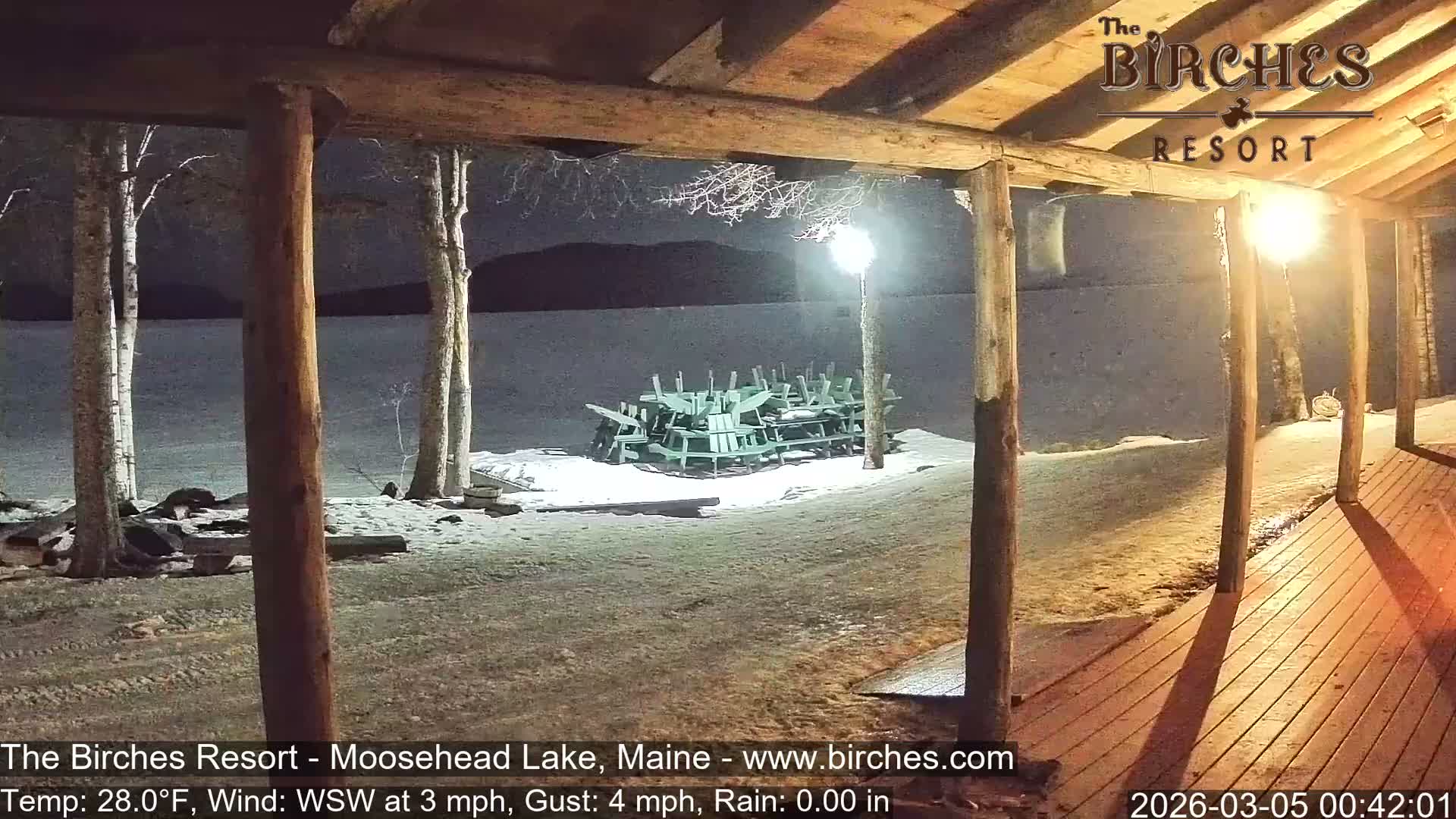 The Birches Resort, Moosehead Lake Live Cam - Rockwood, Maine, USA