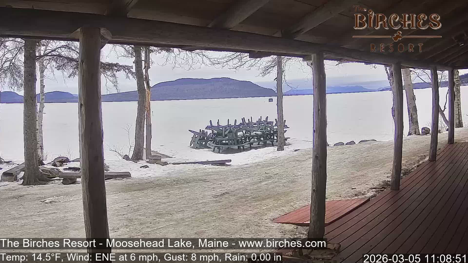The Birches Resort, Moosehead Lake Live Cam - Rockwood, Maine, USA