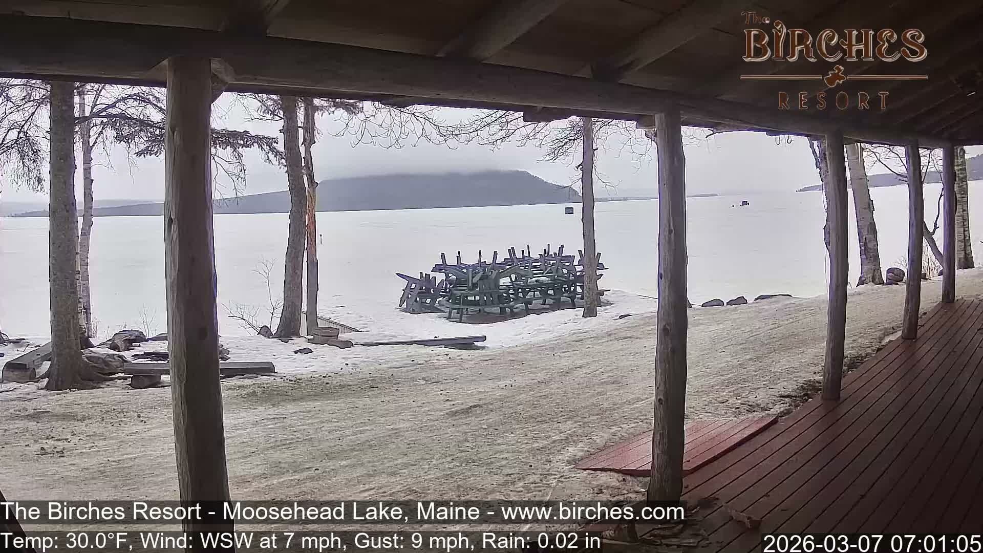 The Birches Resort, Moosehead Lake Live Cam - Rockwood, Maine, USA
