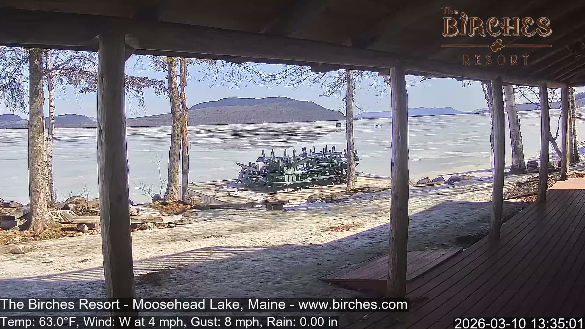 The Birches Resort, Moosehead Lake Live Cam - Rockwood, Maine, USA