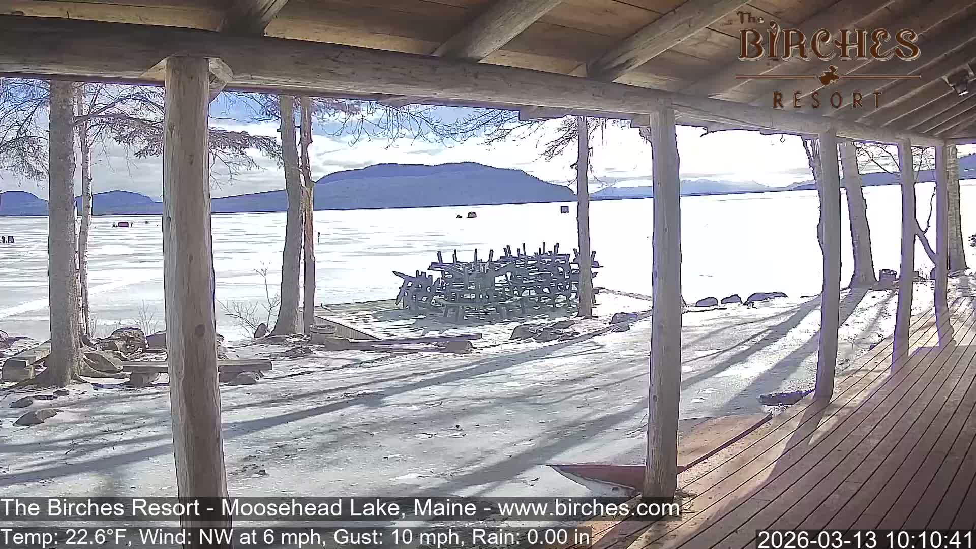 The Birches Resort, Moosehead Lake Live Cam - Rockwood, Maine, USA