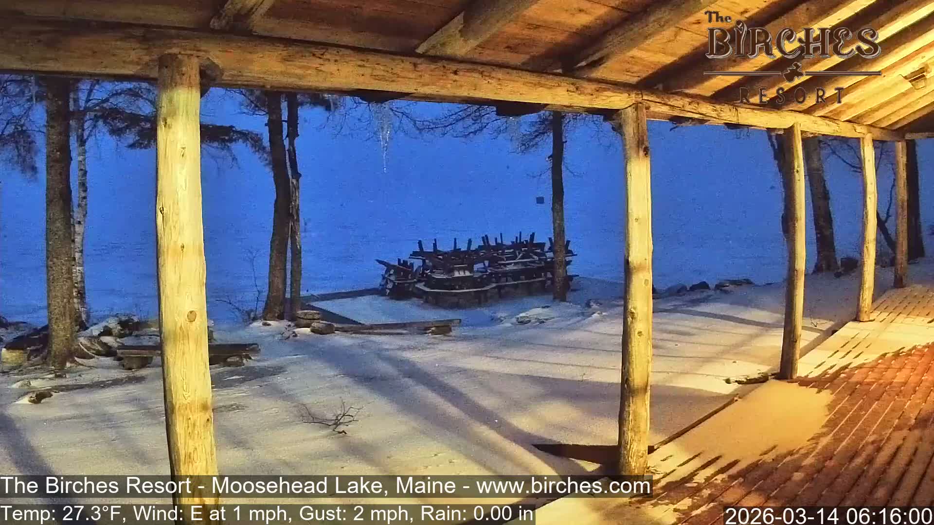 The Birches Resort, Moosehead Lake Live Cam - Rockwood, Maine, USA