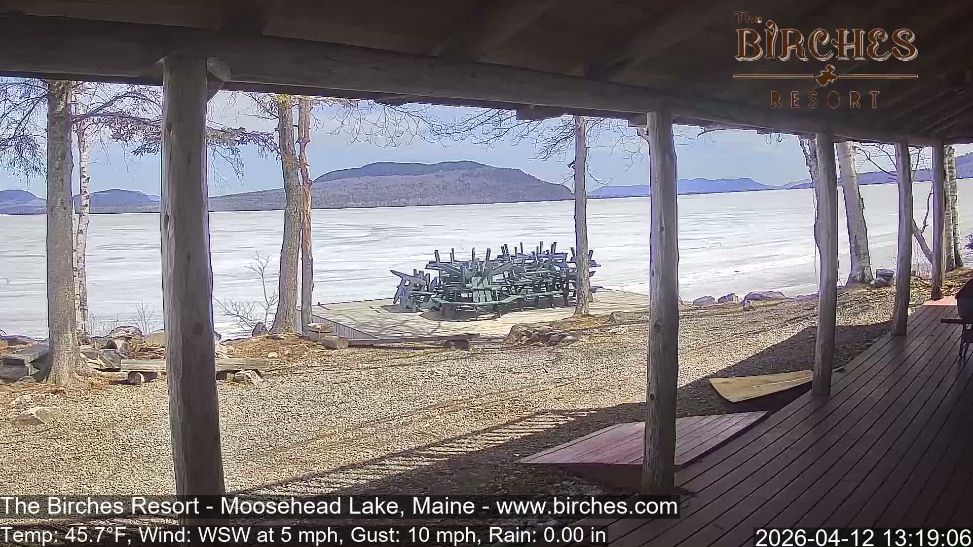 The Birches Resort, Moosehead Lake Live Cam - Rockwood, Maine, USA