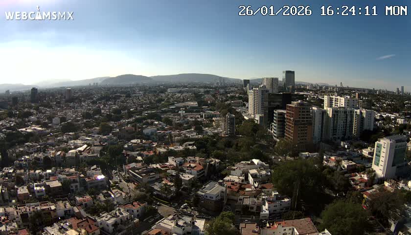 Ciudad de Guadalajara City Skyline Live Cam - Guadalajara, Jalisco, Mexico