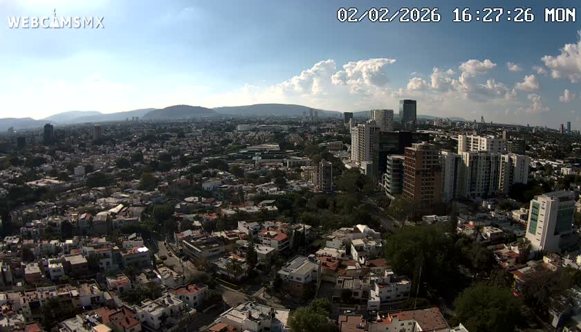 Ciudad de Guadalajara City Skyline Live Cam - Guadalajara, Jalisco, Mexico