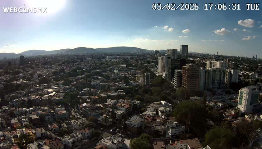 Ciudad de Guadalajara City Skyline Live Cam - Guadalajara, Jalisco, Mexico