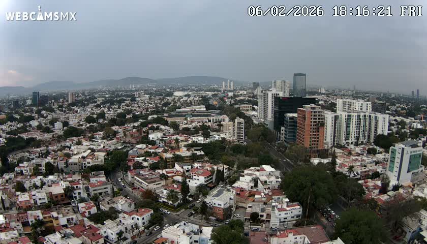 Ciudad de Guadalajara City Skyline Live Cam - Guadalajara, Jalisco, Mexico