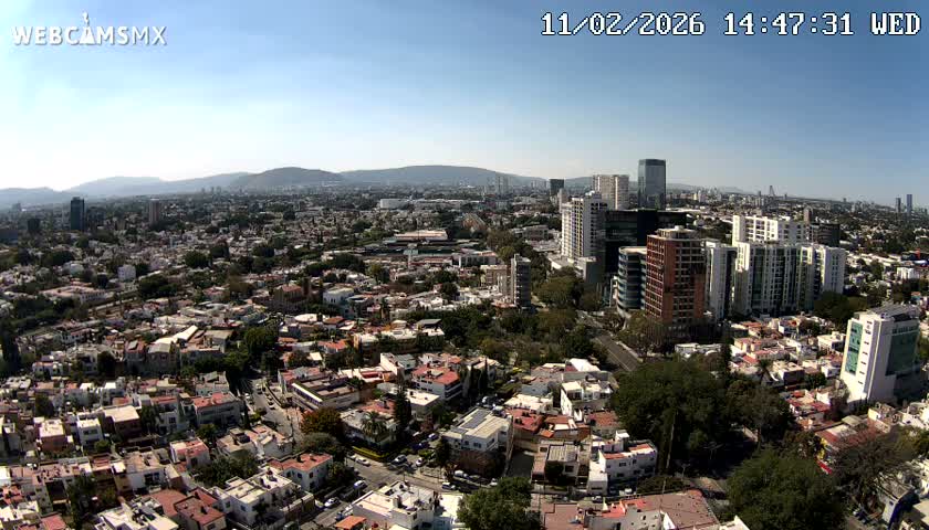 Ciudad de Guadalajara City Skyline Live Cam - Guadalajara, Jalisco, Mexico